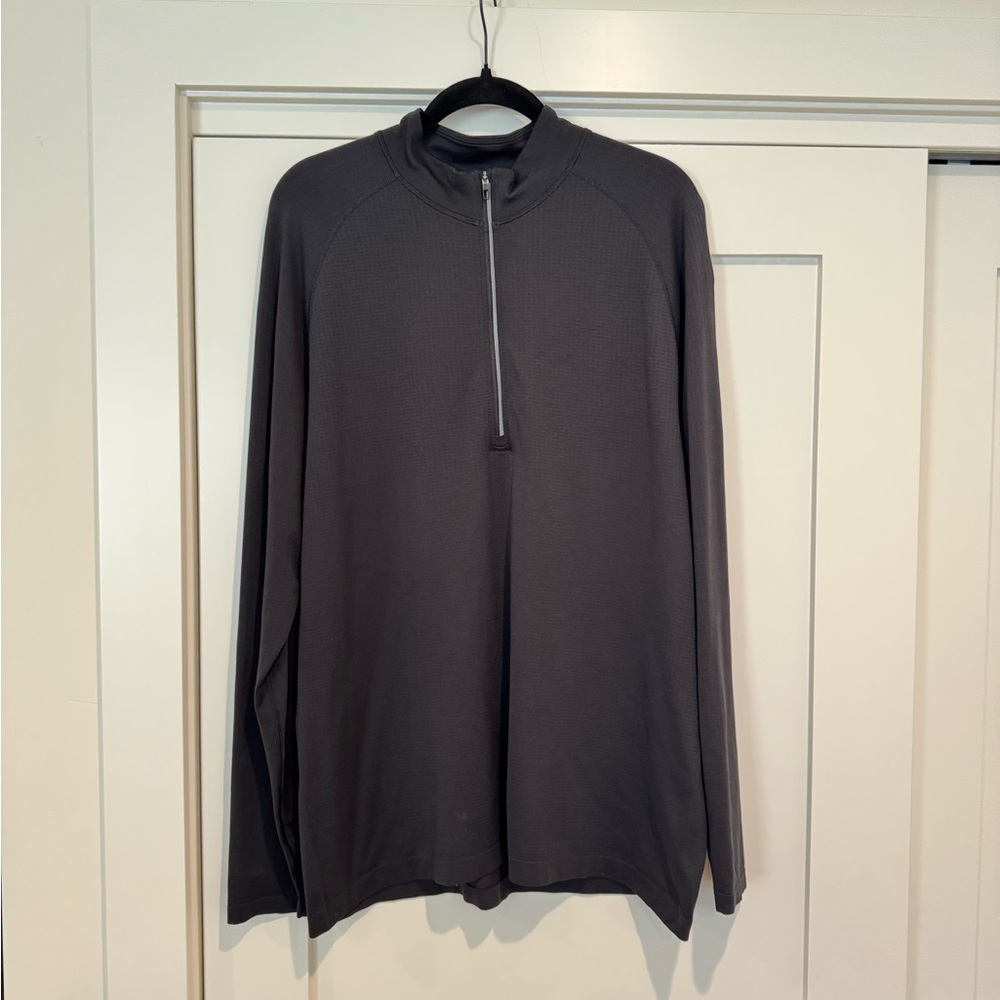 Lululemon Metal Vent Tech Half Zip Black Size XL